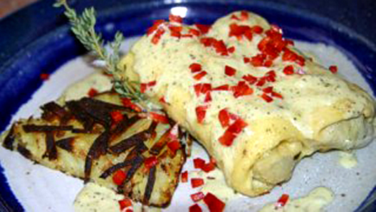 Cheesy Vegetable Crepes Cheesy Vegetable Crepes picture